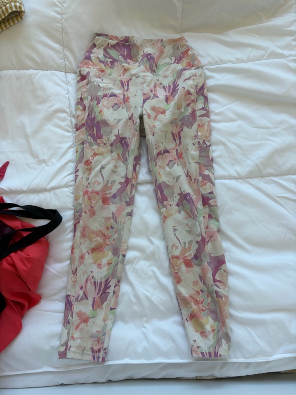 Floral Pastel High-Waist Leggings